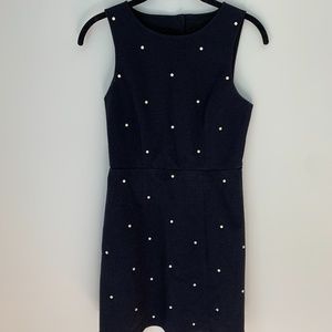 TIBI Black Backless Embellished Mini Dress